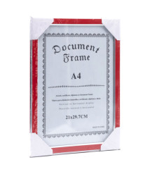 Ramă foto A4, din plastic, roșie